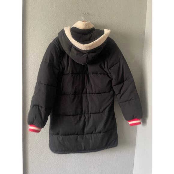 Tularosa Prelude Layered Puffer With Faux Fur in Black - Picture 8 of 12